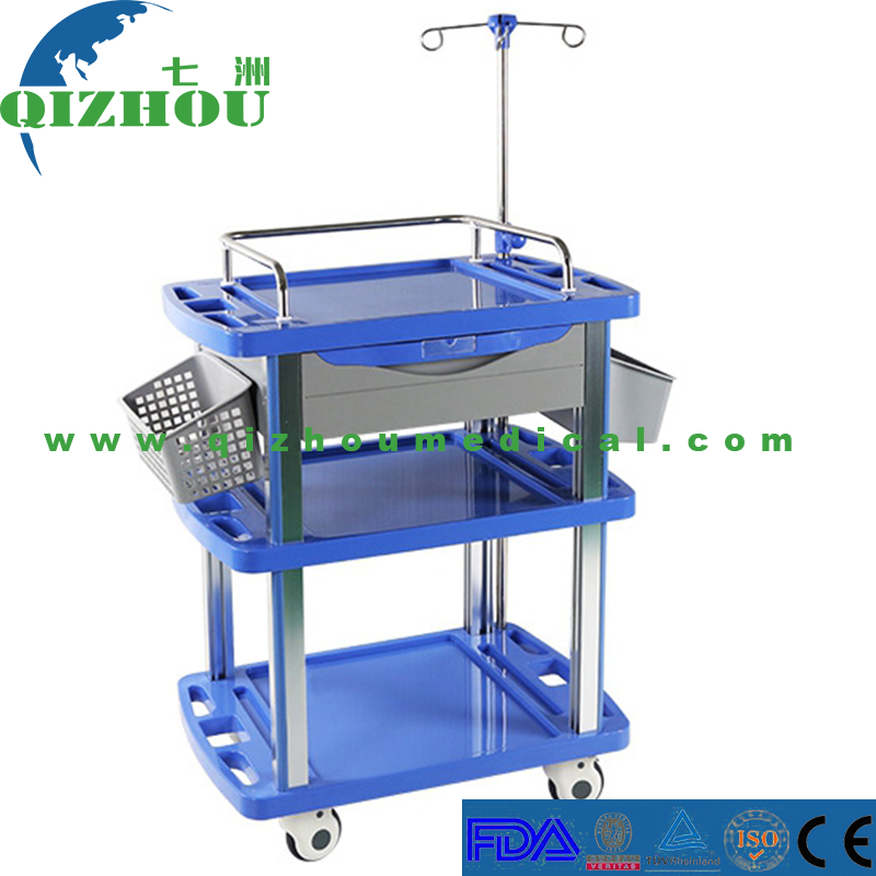 CE & ISO Approved ABS Treatment Trolley